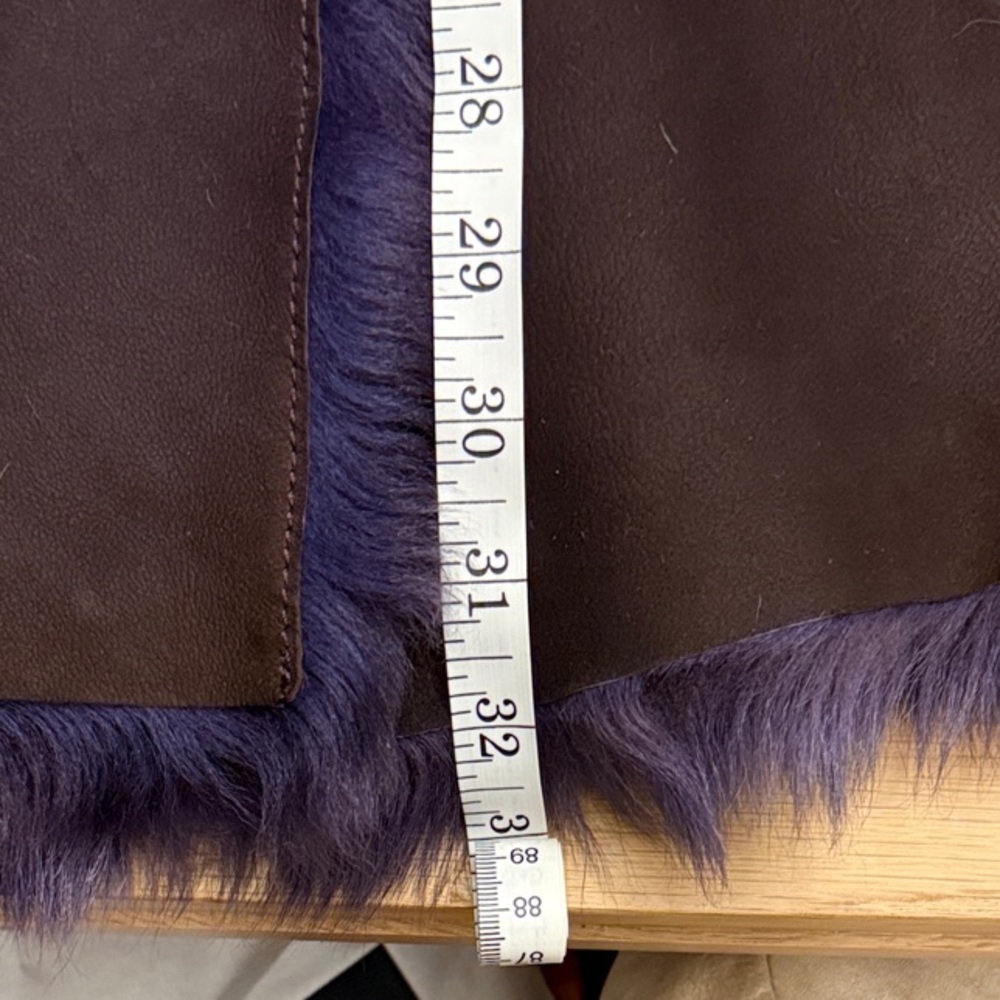 Burberry Plum and Purple Shearling Sheepskin Coat - Picture 14 of 15